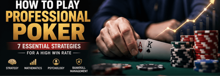 How to Play Professional Poker: 7 Essential Strategies for a High Win Rate