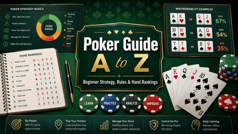 The Ultimate Poker Guide from A to Z: How to Master the Game as a Beginner
